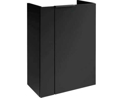 Mini meuble sous vasque FACKELMANN SBC à droite lxhxp 44x60x24.3 cm noir