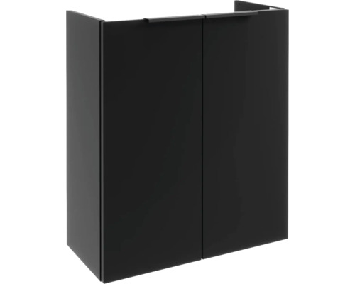 Mini meuble sous vasque FACKELMANN SBC lxhxp 52x60x24.3 cm noir