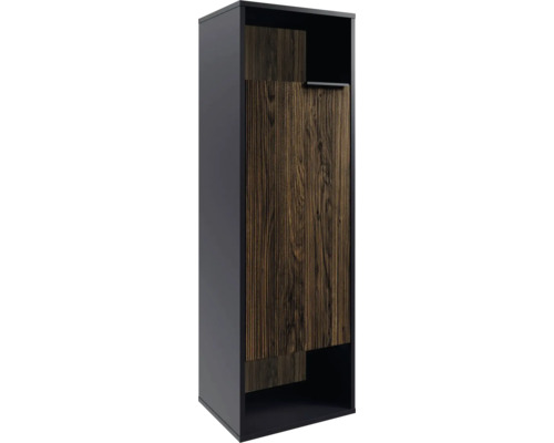 Armoire midi FACKELMANN B.Paris à gauche lxhxp 40.2x125.7x32 cm noir-rigoletto chêne