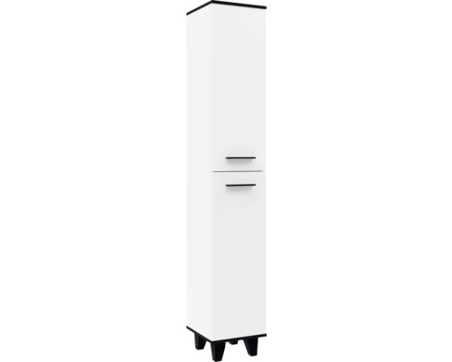 Hochschrank FACKELMANN TE-A BxHxT 30.2x175.2x32 cm Frontfarbe weiss 85933 Badezimmer Hochschrank mit Schubladen