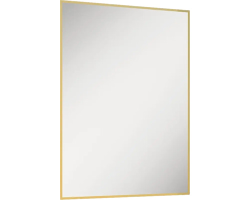 Cadre miroir LED Jungborn Square lxhxé 60x80x2.7 cm or