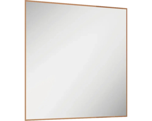 Cadre miroir LED Jungborn Square lxhxé 80x80x3 cm or rose