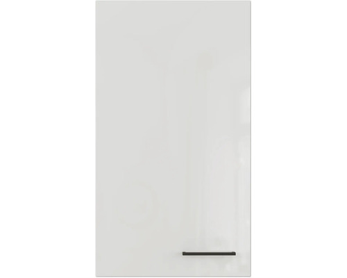 Hängeschrank Flex Well Lund BxTxH 50x32x89 cm Front lichtgrau glänzend - Korpus rauchgrau