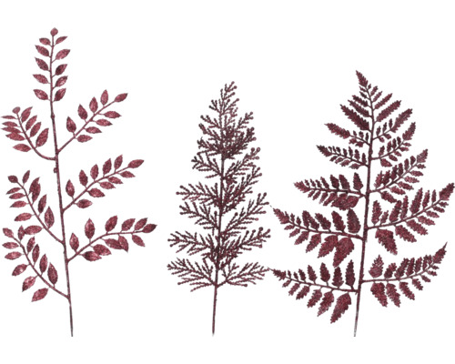 Plantes artificielles décoratives avec feuilles de fougère comme décoration