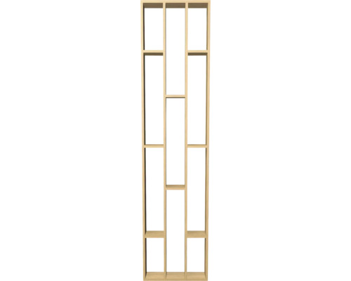 Holzregal mit mehreren Fächern