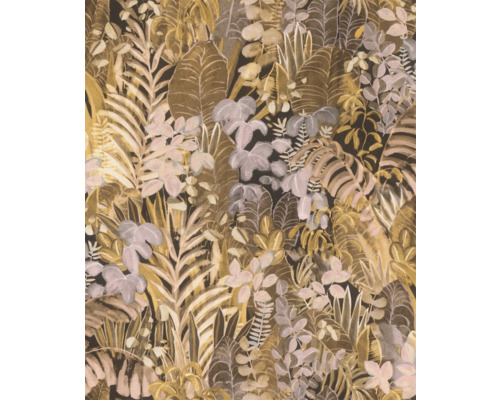Tapete mit tropischem Pflanzenmuster