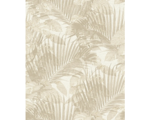 Vliestapete 600131 Schöner Wohnen Dschungel beige Tapete mit Blattmuster