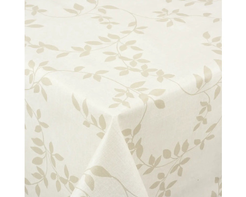 Tischdecke Leaf beige 140x280 cm