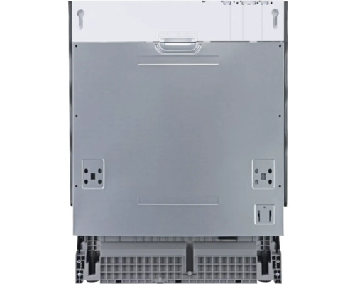 Vue arrière d''un lave-vaisselle montrant les détails des connexions et de l''installation