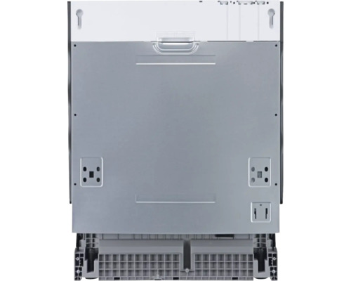 Vue arrière d''un lave-vaisselle destiné à être installé dans une cuisine.