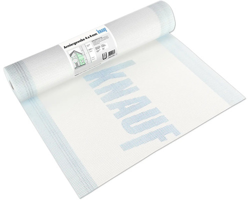 Knauf Armierungsgewebe 165 gr/m² weiss 50 m x 1,1 m Rolle = 55 m² Rolle Knauf Armierungsgewebe 4 x 4 Millimeter