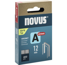 Novus Heftklammern 53/12 Typ A verzinkt, Packung mit 800 Stück