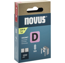 Novus Heftklammern Typ 53F/8, verzinkt, 8 mm, 1200 Stück