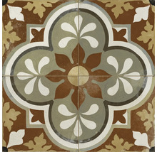 Carreaux carrés à motif floral pour sol et mur
