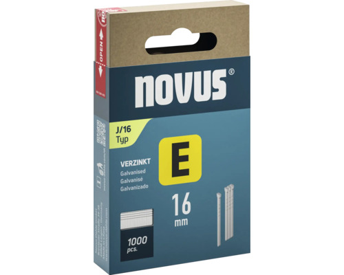 Clous Novus type E / J 16 mm 1000 pièces