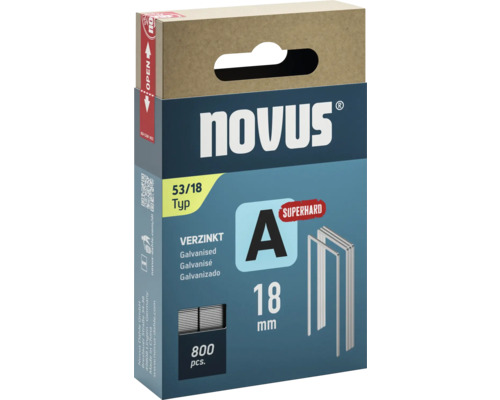 Novus Agrafeuse Type 53 18 Mm 800 Pièces Agrafes à Fil Fin
