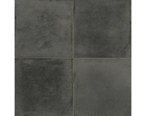 Carrelage sol et mur en grès-cérame FS Barna Sarria 45 cm x 45 cm x 0,95 cm Quatre carreaux carrés foncés avec une surface mate