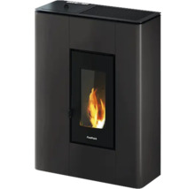 Poêle à pellets avec fenêtre et flammes