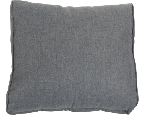 Coussin de dossier pour salon Freya 48 cm x 45 cm gris Coussin décoratif gris