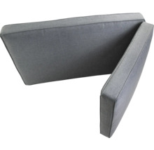 Coussins d''assise gris pour mobilier de jardin