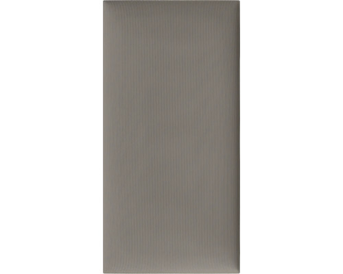 Panneau gris côtelé en détail.