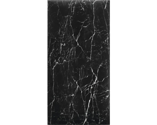 Carreau noir aspect marbre