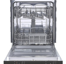 Lave-vaisselle ouvert avec plusieurs paniers