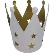 Couronne décorative en métal avec motif étoilé