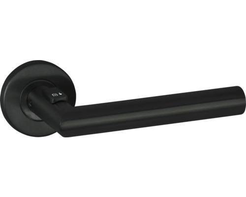 Hermat Paire de poussoirs Basic 02 Fastlock sur rosace haute ronde tirant gauche noir