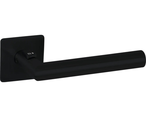 Hermat Paire de poignées Basic 02 Fastlock sur rosace plate carrée DIN gauche noir Hermat Paire de poignées Basic 02 Fastlock sur rosace plate carrée DIN gauche noir