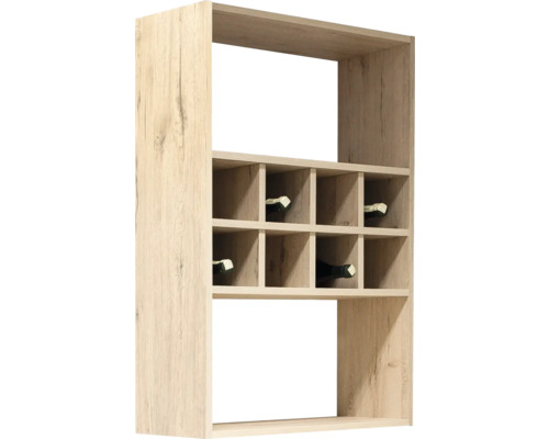 Aufsatz Weinregal Flex Well Morena BxHxT 60x94x30 cm san remo eiche hell