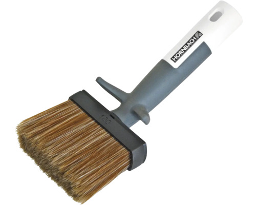 HORNBACH Soft-Griff Flächenstreicher Holzschutz abgewinkelt 100 mm Flächenstreicher mit Kunststoffgriff und Naturborsten
