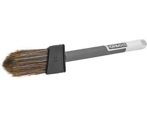 Pinceau plat avec poils naturels et manche en plastique