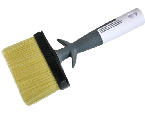 Flächenstreicher mit Kunststoffgriff und Naturborsten, 120 Millimeter breit