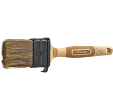 Pinceau plat avec manche en bois et poils naturels