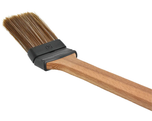 Flachpinsel Grösse 50 mit Naturborsten und Holzgriff