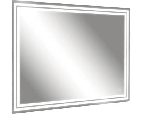 Rechteckiger Spiegel mit LED-Beleuchtung