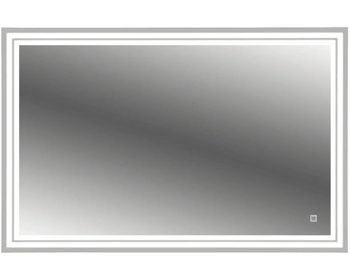 Rechteckiger Spiegel mit LED-Beleuchtung für Badezimmer