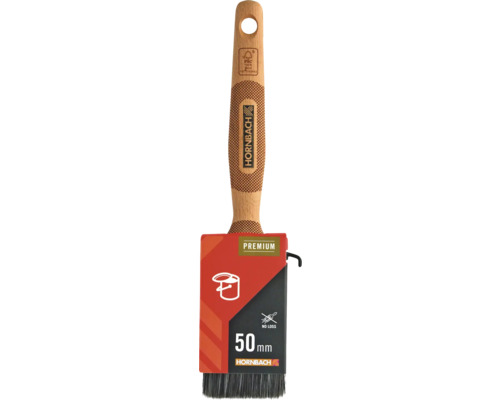 Pinceau plat avec manche en bois, poils et largeur de 50 millimètres