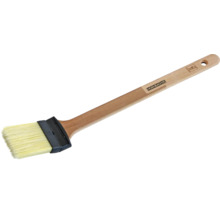 Gebogener Heizkörperpinsel mit Holzgriff