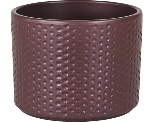 Cache Pot Dickob Pillar Spot Ø 11.5 H 8.8 cm brun rouge