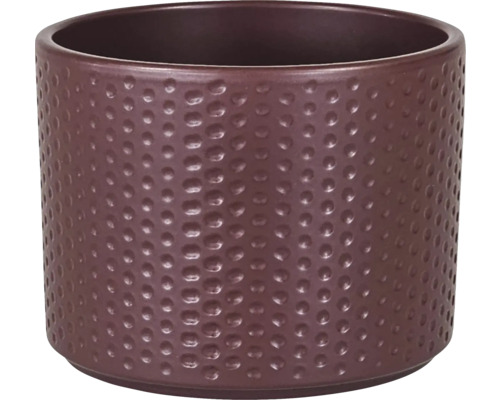 Cache Pot Dickob Pillar Spot Ø 13.6 H 11.8 cm brun rouge