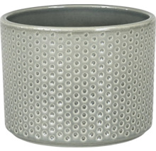 Cache-pot cylindrique en céramique avec motif à pois