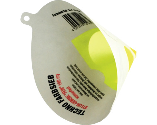 Techno Farbsieb mit feinem Nylongewebe 190 my zum Filtern von Farben