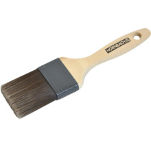 Pinceau plat avec manche en bois et logo Hornbach
