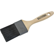 Pinceau plat avec manche en bois et logo Hornbach