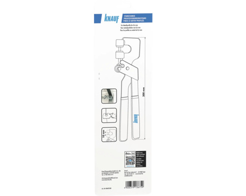 Knauf Pince à poinçonner pour raccorder les profilés pour profilés métalliques jusqu’à 0.8 millimètre