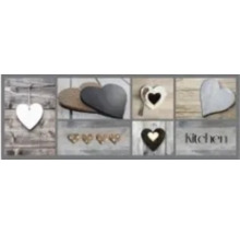 Image décorative de cuisine avec motifs de cœur