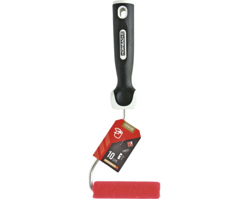 Farbroller mit zehn Zentimeter Walzenbreite und Hornbach Logo