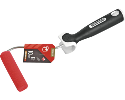 Farbwalze mit einer Breite von 10 cm und einem Griff der Marke Hornbach